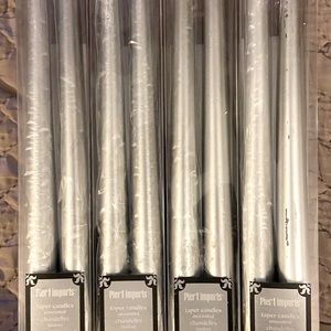 Pier 1 Imports 10 inch Silver Taper Candles 2pk